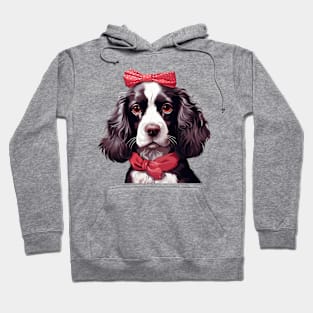 Fancy English Springer Spaniel Dog Hoodie